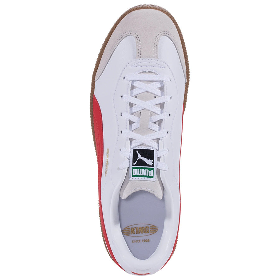 Puma King Pro 21 IT Indoor Soccer Shoe White/Red