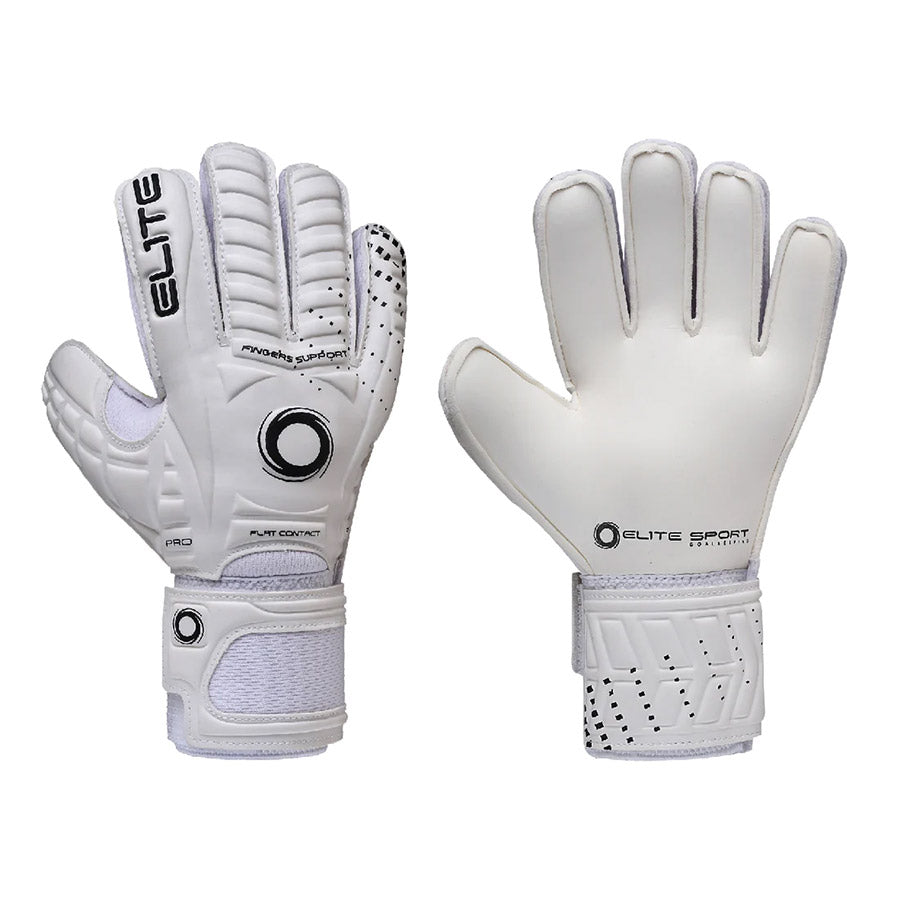 Elite Sport Warrior Jr Goalkeeper Gloves White