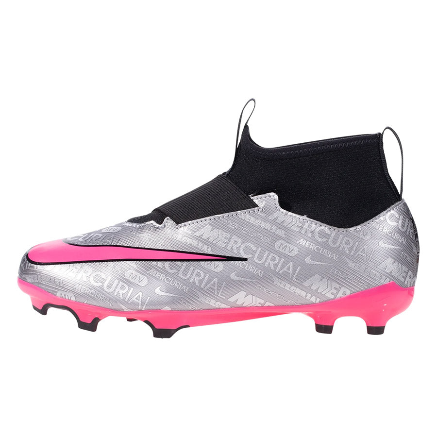 Nike Jr Zoom Superfly 9 Academy XXV FG/MG Silver/Pink