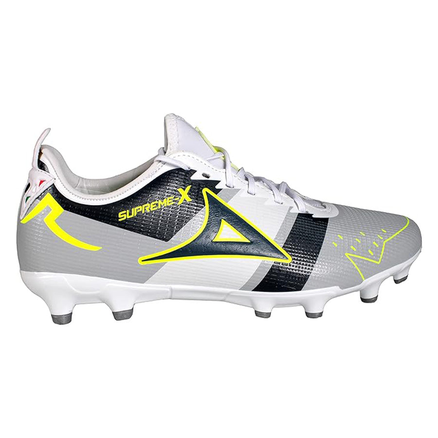 Pirma Supreme-X FG Soccer Cleats Grey/Black/Yellow