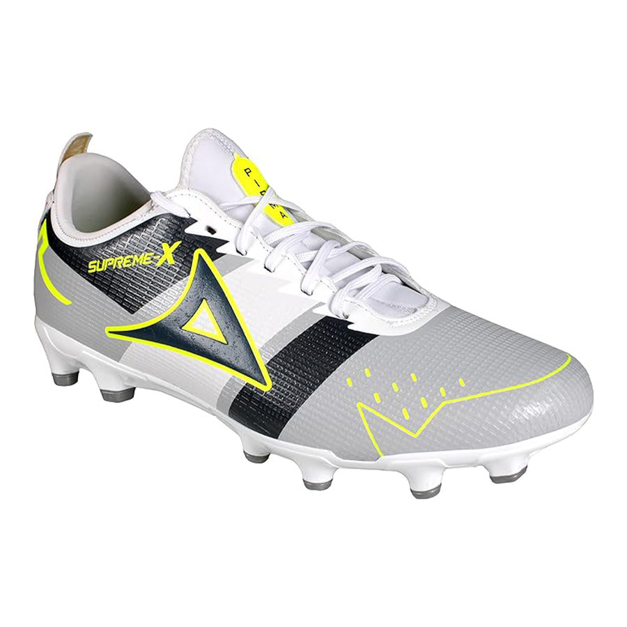 Pirma Supreme-X FG Soccer Cleats Grey/Black/Yellow