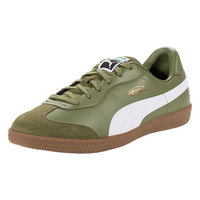 Puma King Pro 21 IT Indoor Soccer Shoe Olive Green/White