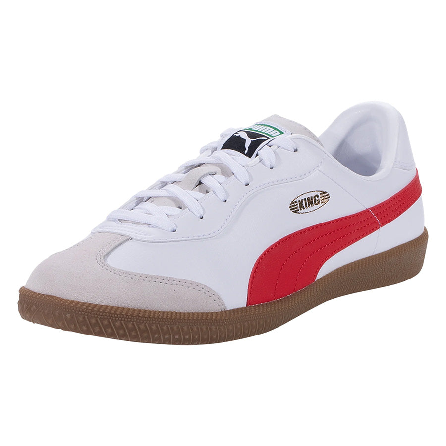 Puma King Pro 21 IT Indoor Soccer Shoe White/Red