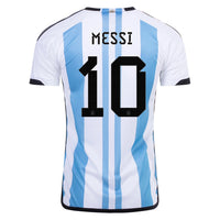 Youth's Argentina Messi Home Jersey 2022 - 3 Stars