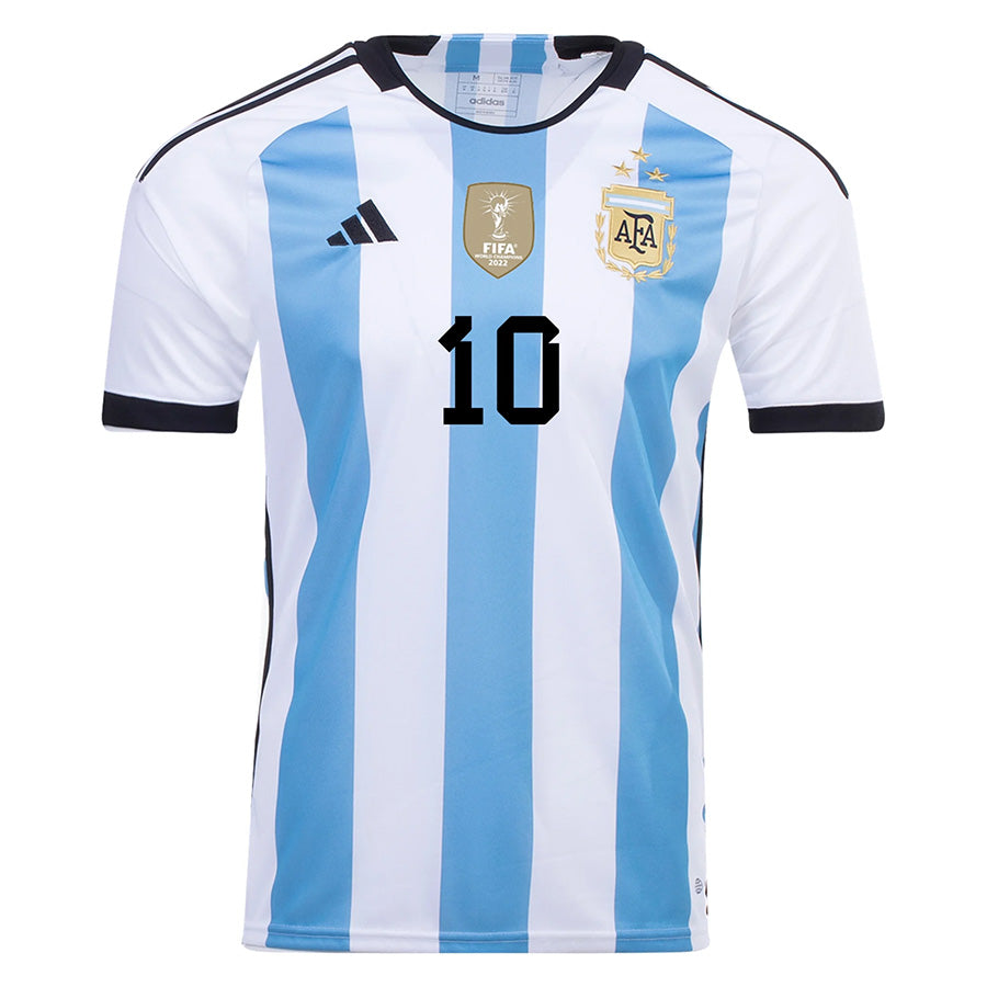 Youth's Argentina Messi Home Jersey 2022 - 3 Stars