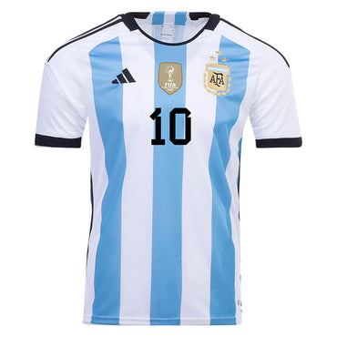 Youth's Argentina Messi Home Jersey 2022 - 3 Stars