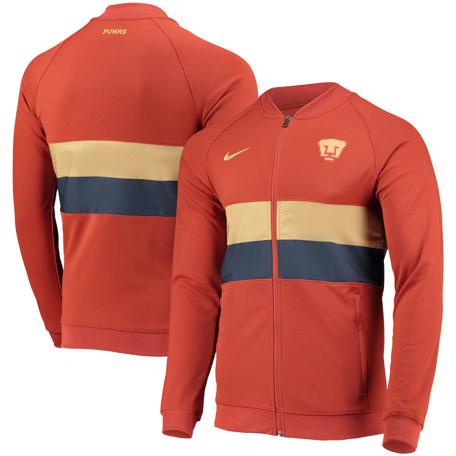 Men's Nike Orange Pumas I96 Anthem Raglan Full-Zip Jacket