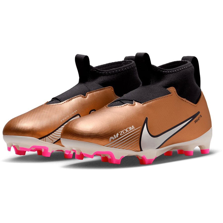 Nike Jr Zoom Superfly 9 Academy FG/MG Bronze/Pink